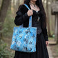 PIXI PERFECT BIG BLUE PENTAGRAM WITCHES BAG .
