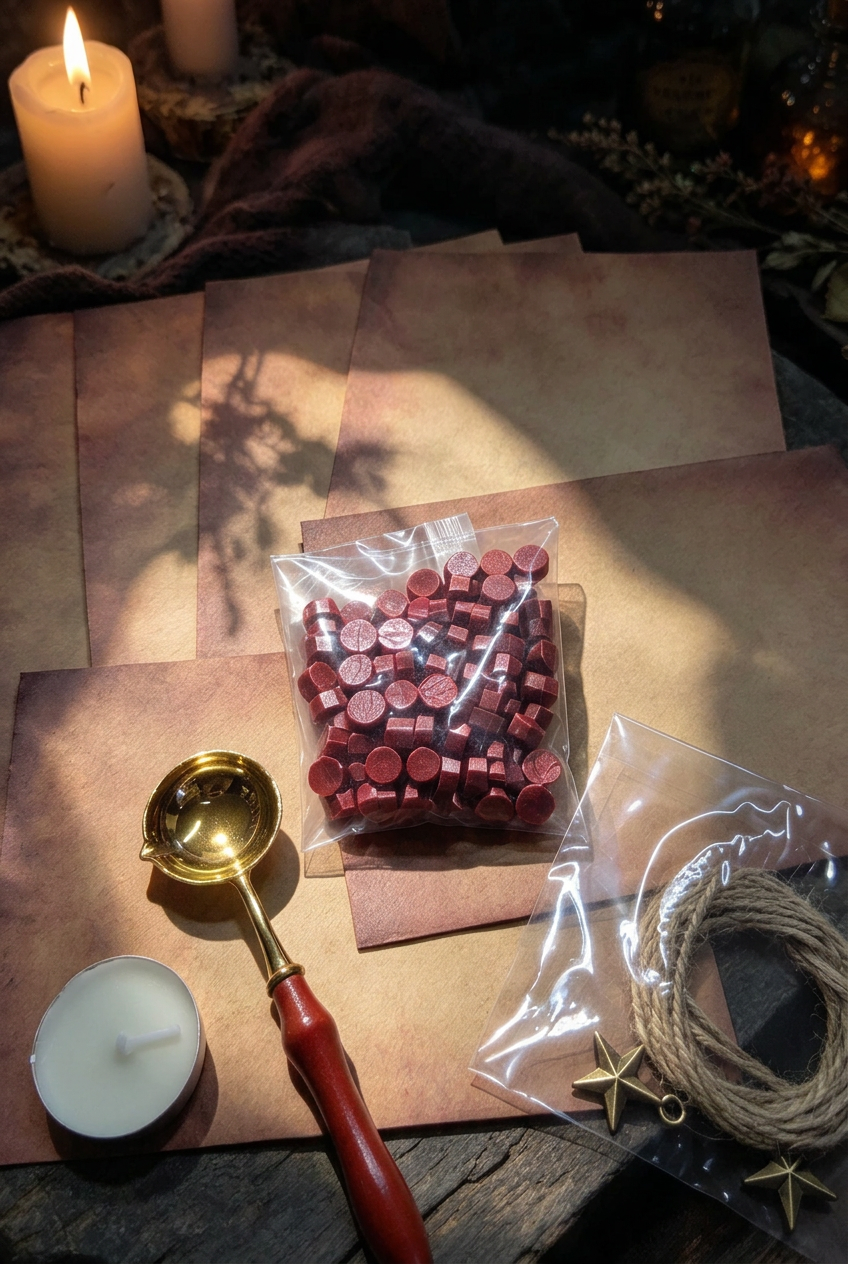 Witch's Wax seel note set Handmade 🖤