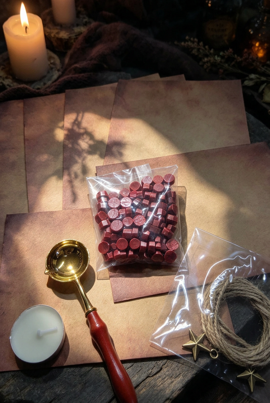 Witch's Wax seel note set Handmade 🖤