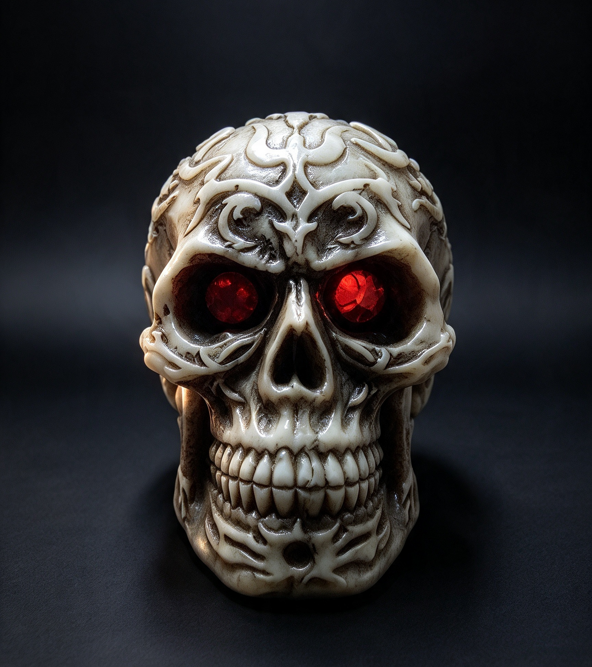 Small skull ornament celtic