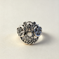 Pentagram moon Celtic ring size L