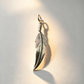 925 Sterling Silver Pendant...Feather 3.8cm by 0.8cm.