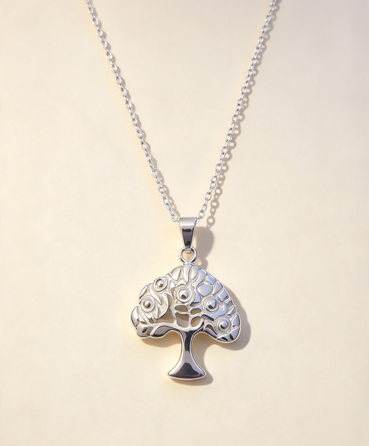 STAINLESS STEEL TREE NECKLACE
