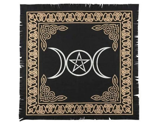 TRIPLE MOON RITUAL ALTAR TABLE CLOTH