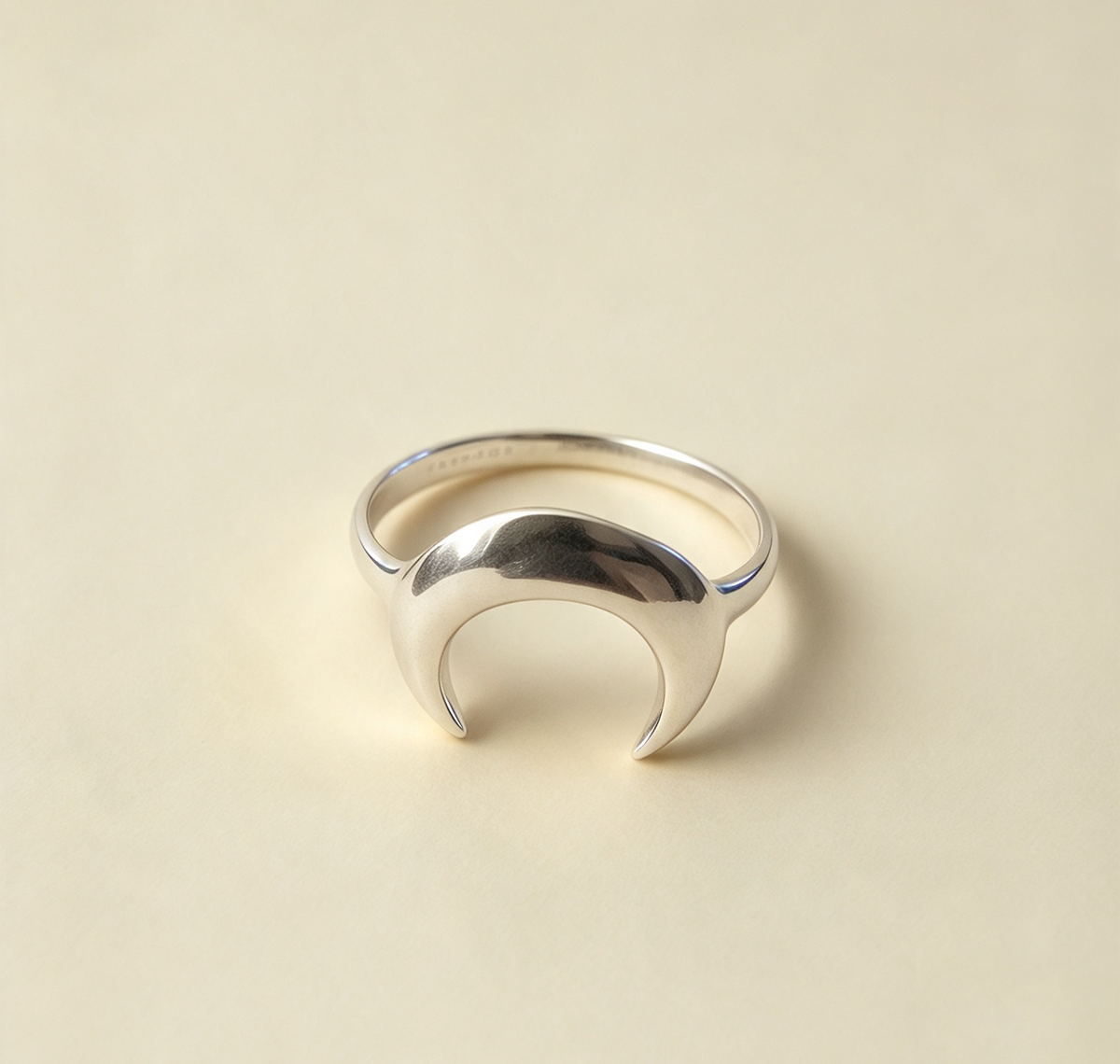 MOON RING 925 STERLING SILVER