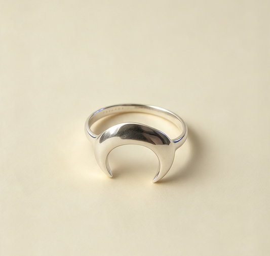 MOON RING 925 STERLING SILVER