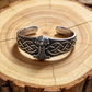 STAINLESS STEEL CELTIC MJOLNIR CUFF BRACELET