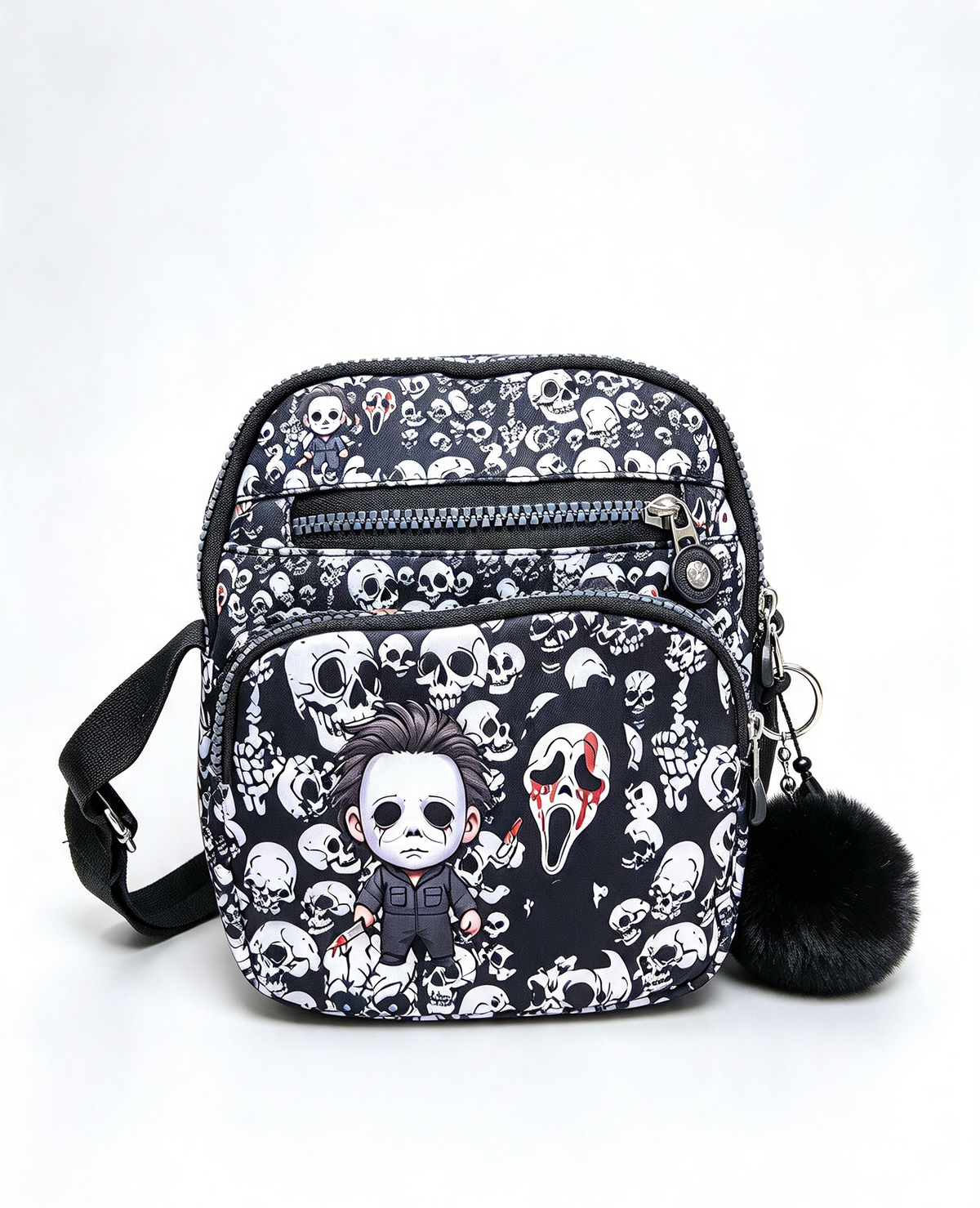 Horror bag with long adjustable strap