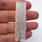 SELENITE Wire wrapped Pendant free stainless steel chain