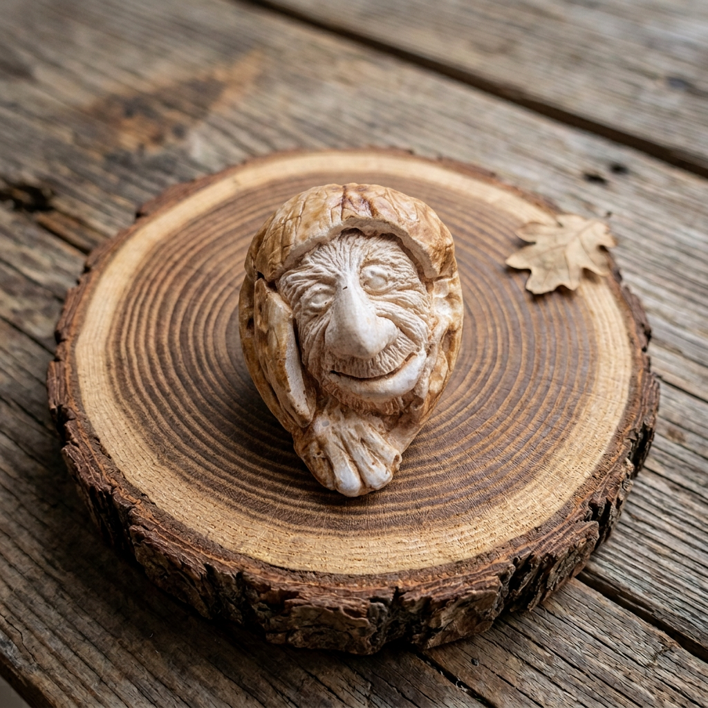 Medieval Nut Man ornament HANDMADE 🖤