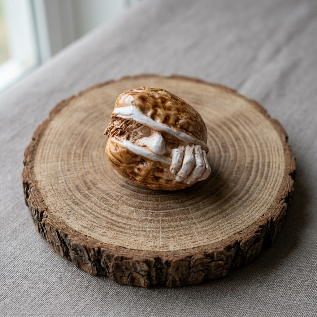 Medieval Nut Man ornament HANDMADE 🖤