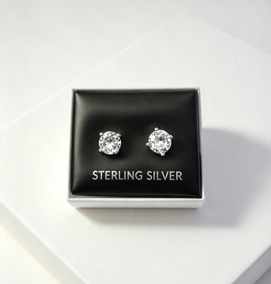 925 sterling Silver stud earrings