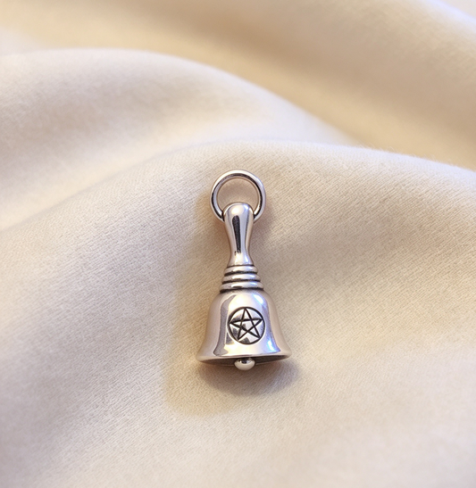 925 Sterling Silver Pendant .. Altar Bell 2cm by 0.8cm