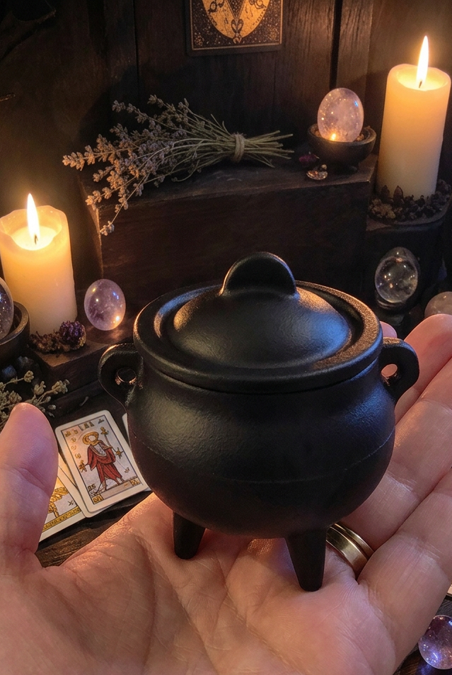 SMALL SIZE CAST IRON CAULDRON