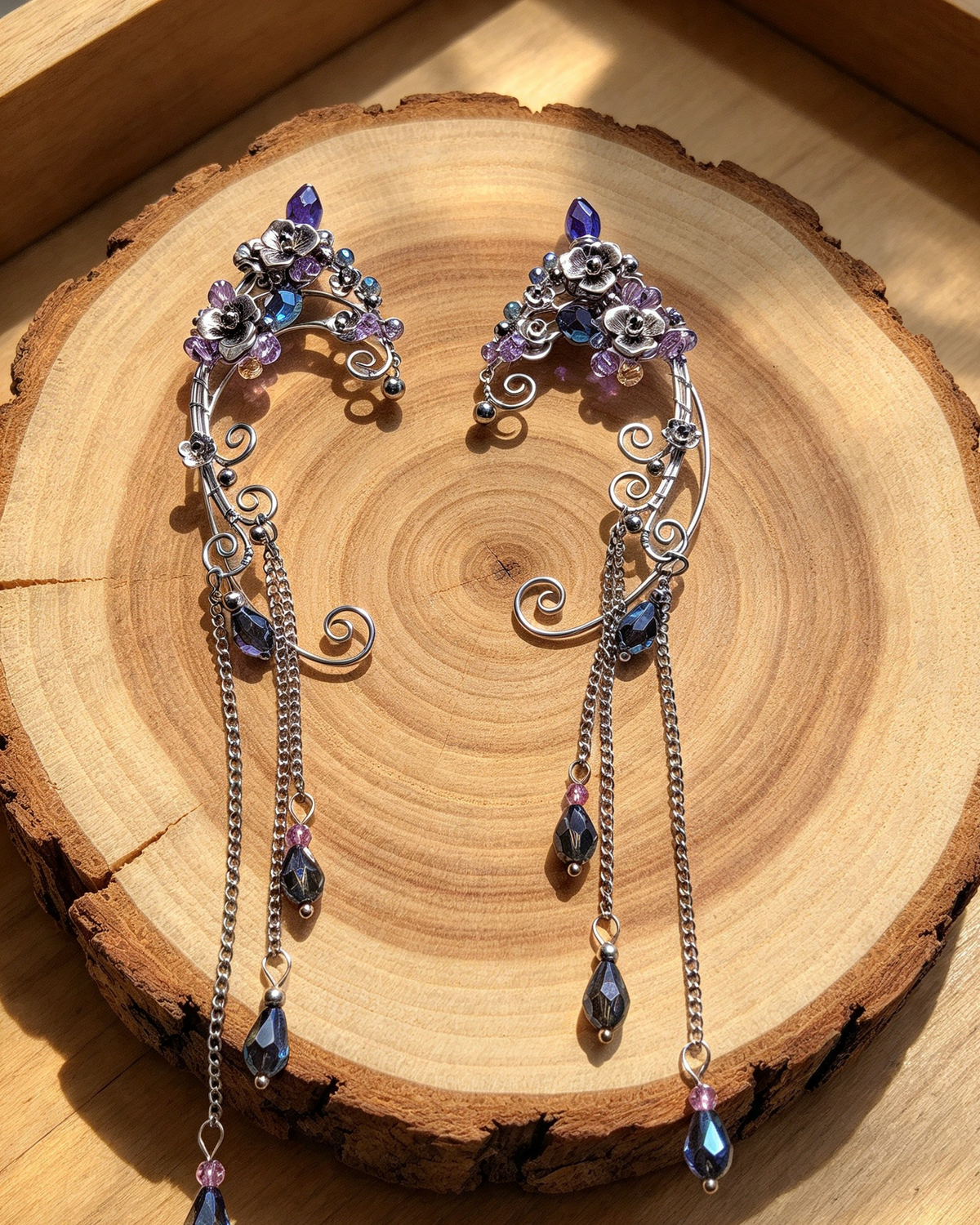 BEAUTIFUL HANDMADE 🖤 PIXI ELF EAR CUFFS WITH GIFT BAG.