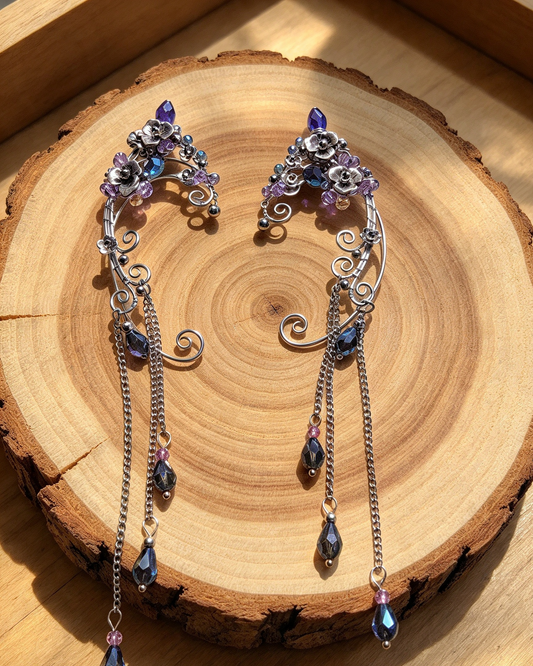 BEAUTIFUL HANDMADE 🖤 PIXI ELF EAR CUFFS WITH GIFT BAG.