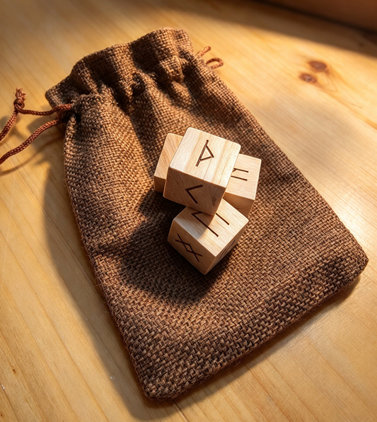 HANDMADE 🖤 RUNE DICE SET