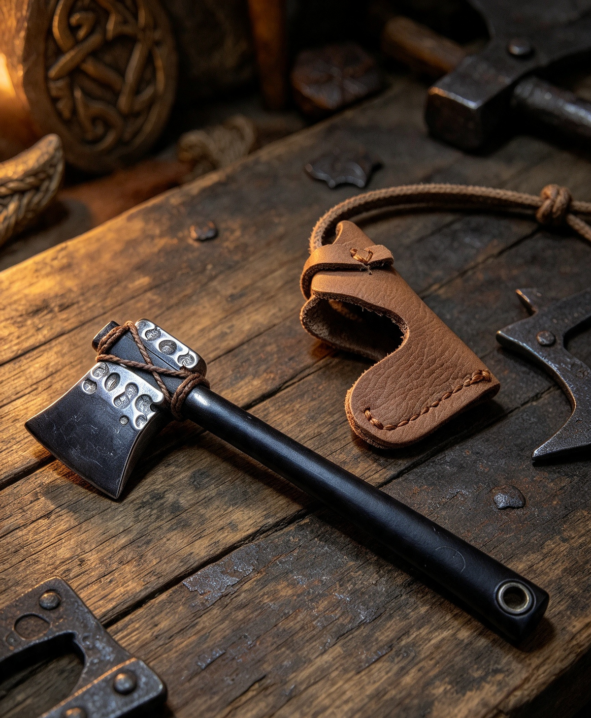 The most amazing little handmade axe you will ever see .Tiny but fully working ..Stainless steel .