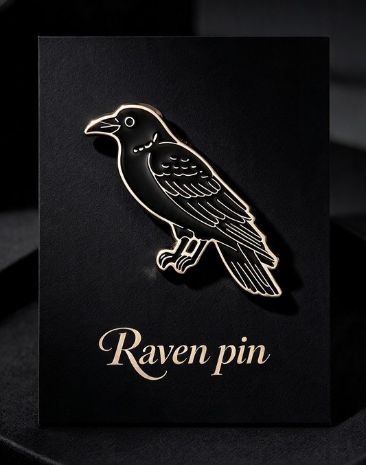 RAVEN PIN BADGE