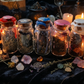 Set of 5 spell jars ..Depression..Anxiety..home- protection..motivation.. Handmade 🖤