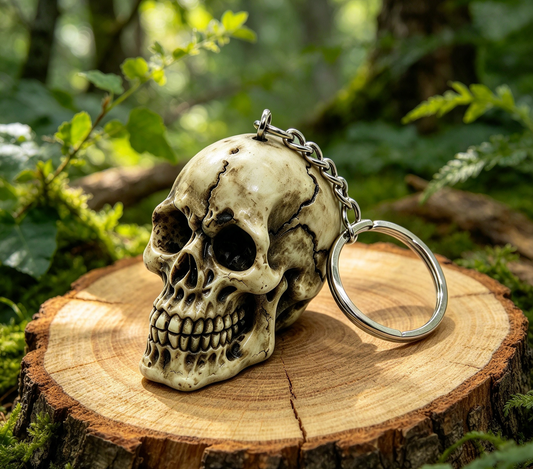 SKULL KEYRING
