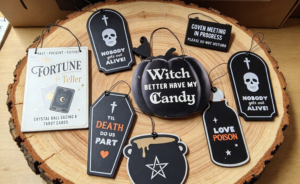 SET OF 8 TREE DECORATIONS