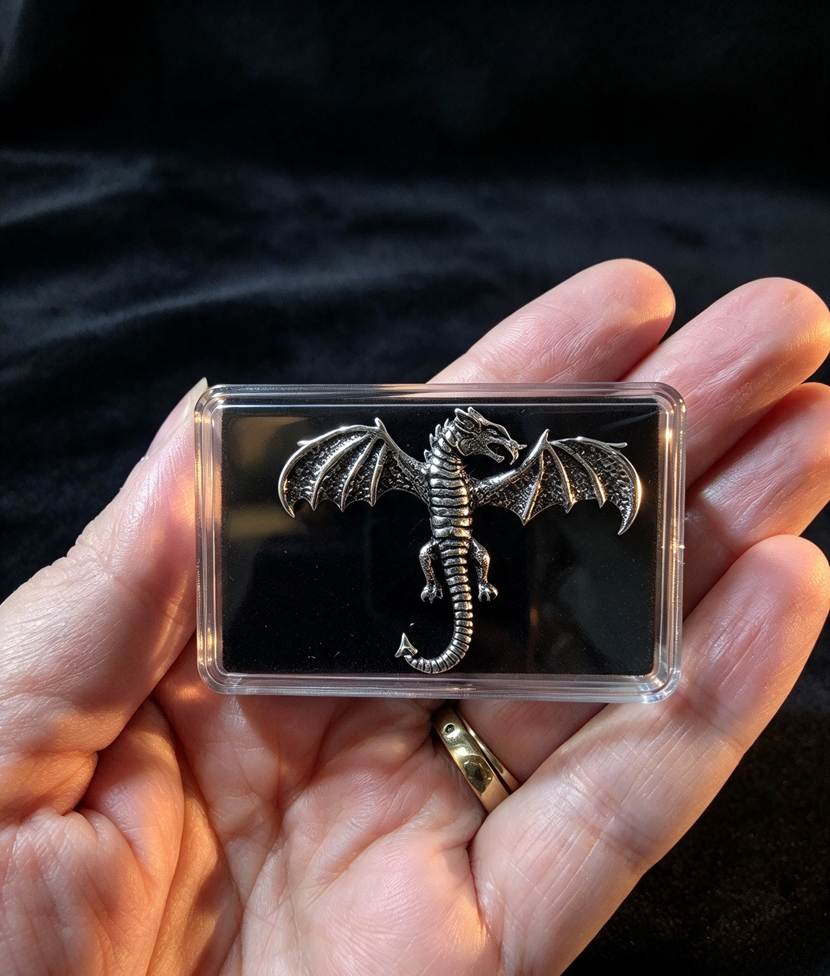 Dragon Pewter Pin Badge