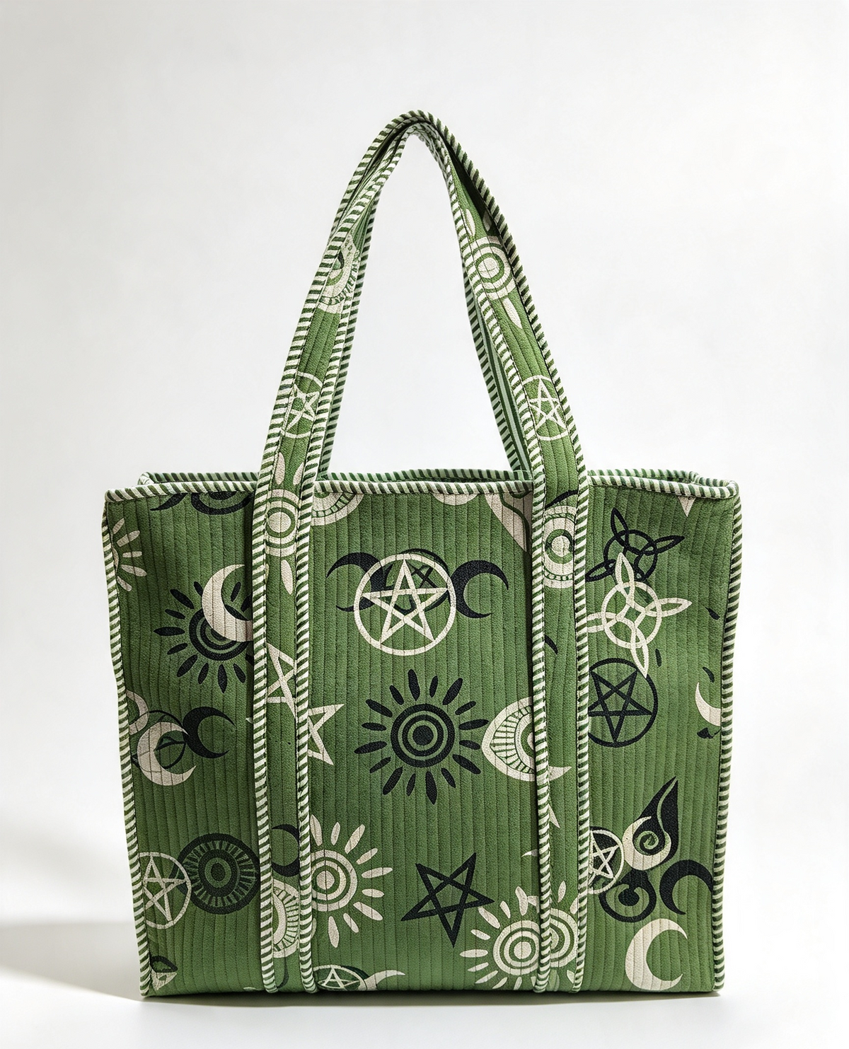 Pixi perfect big size green witch's shopping bag 40cm not including the handle hight.