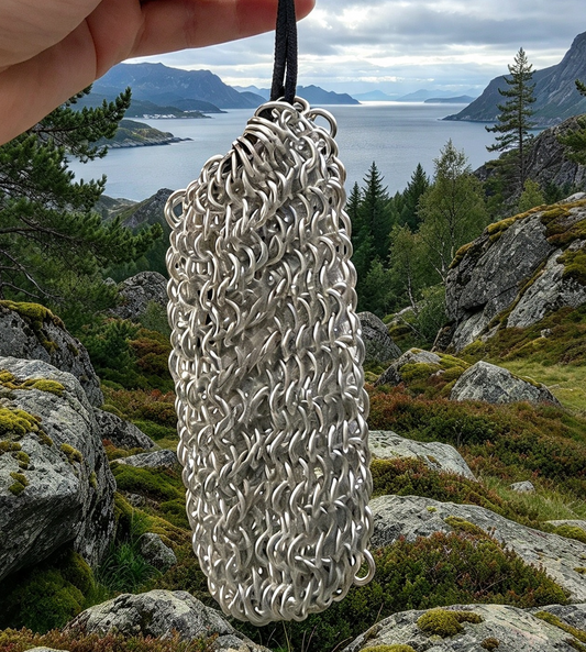 HANDMADE 🖤 CHAIN MAIL DICE, COIN, BELT BAG, .. MEDIEVAL VIKING POUCH.