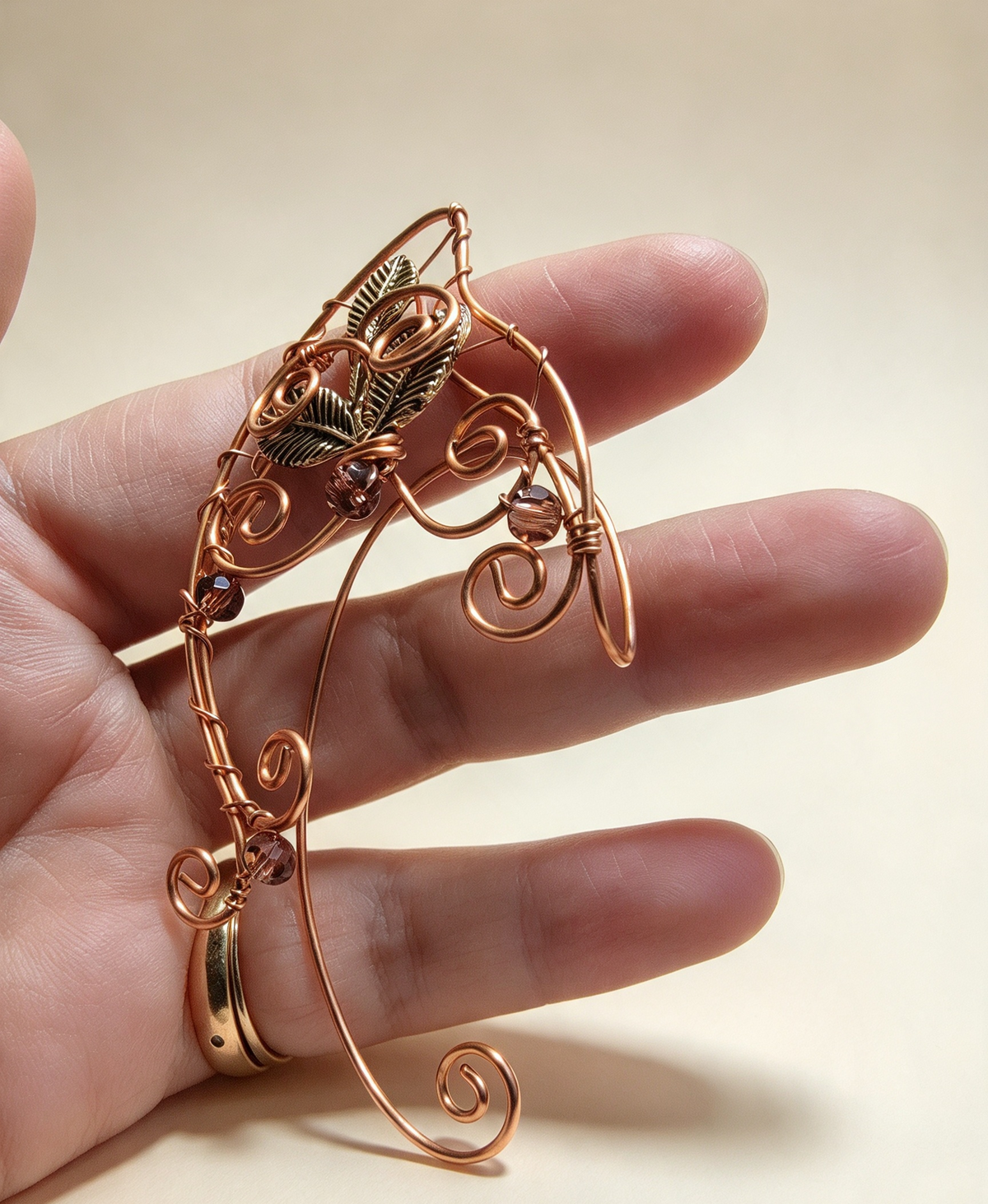 BEAUTIFUL HANDMADE 🖤 PIXI ELf EAR CUFFS WITH GIFT BAG .