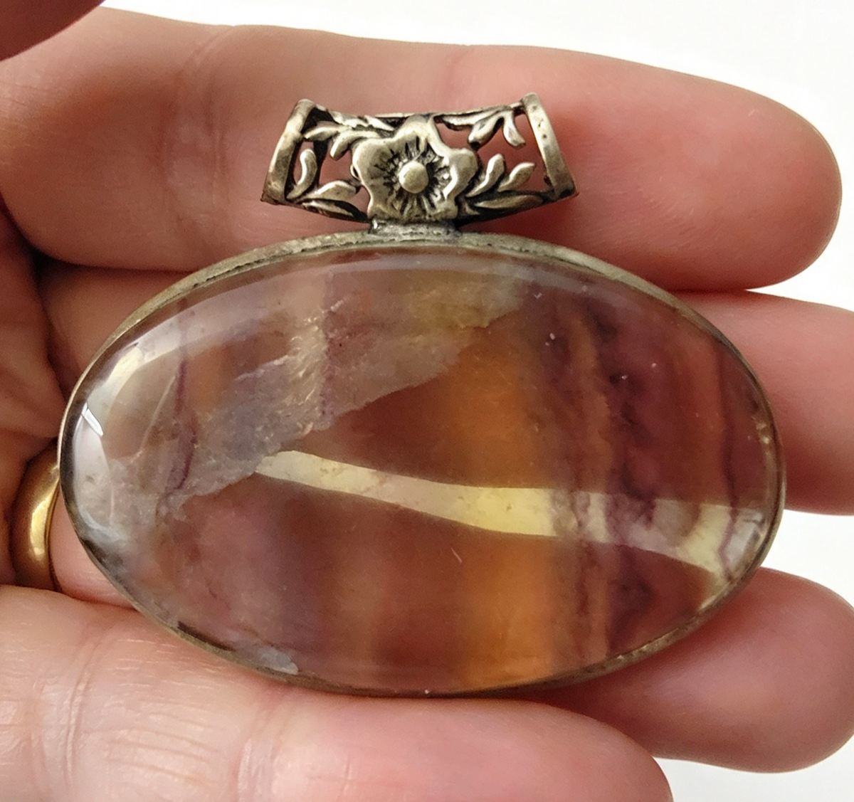 LARGE FLUORITE PENDANT Was £19.99 NOW £5.99