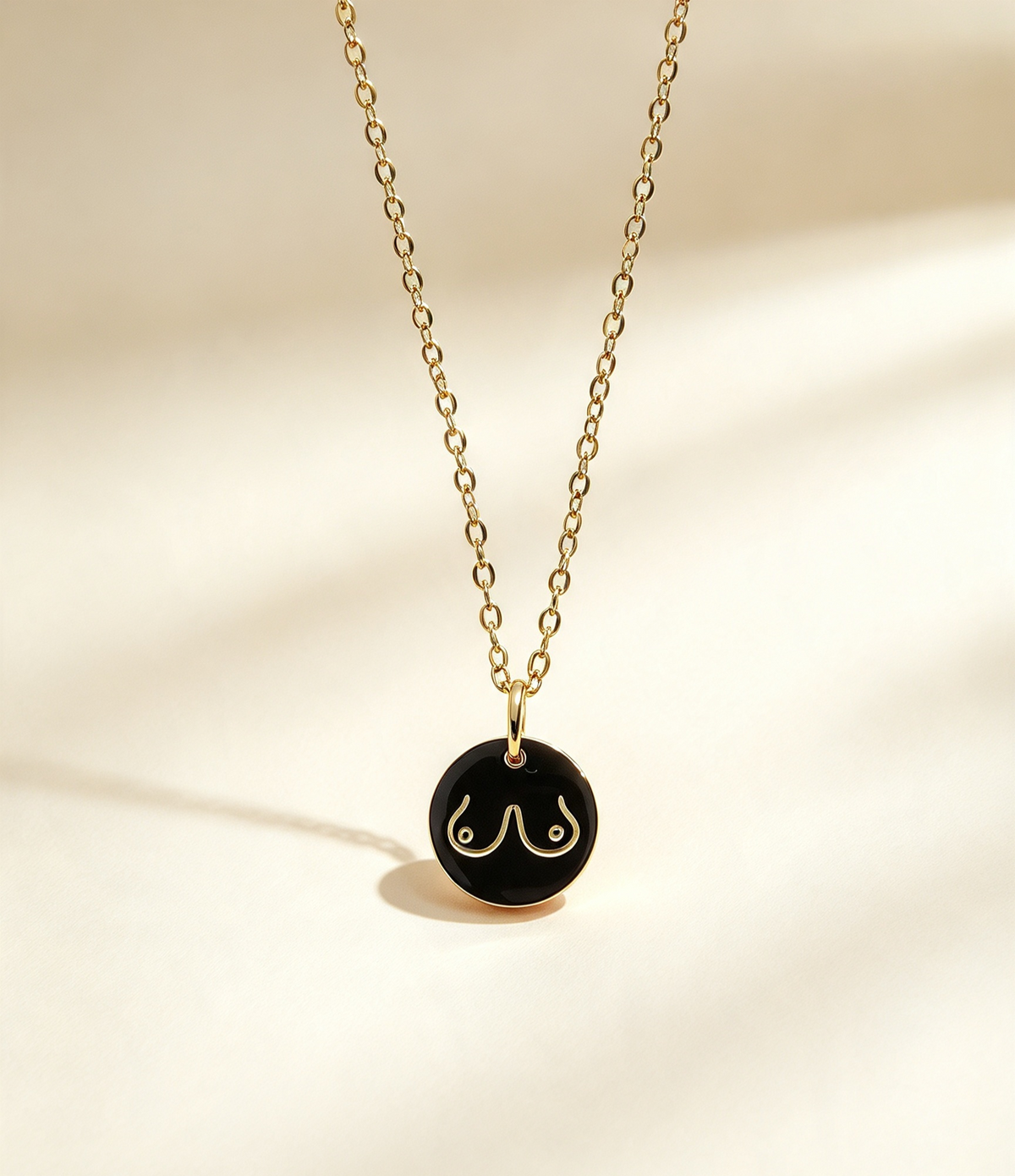 FAKE BOOBS NECKLACE 18" Chain