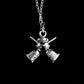 lucky besom and couldron Necklace