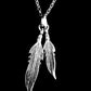 Lucky double feather Necklace