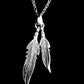 Lucky double feather Necklace