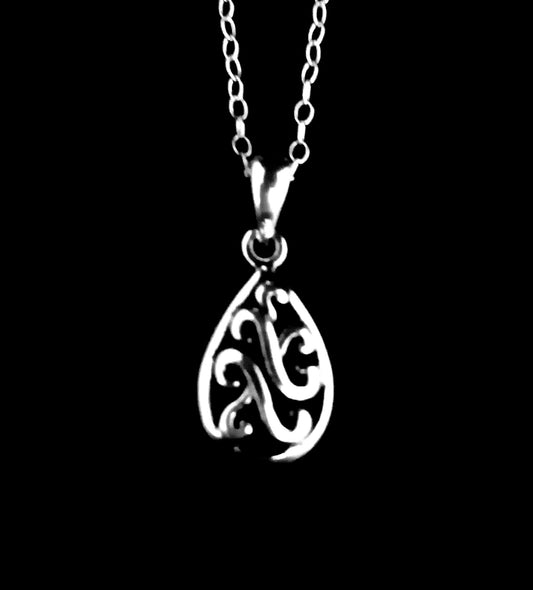 Celtic Tear drop Necklace