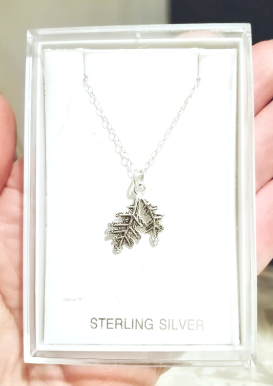 Precious Little Oak leaf Necklace