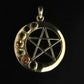 Pentagram with Crystal Chakras Pendant