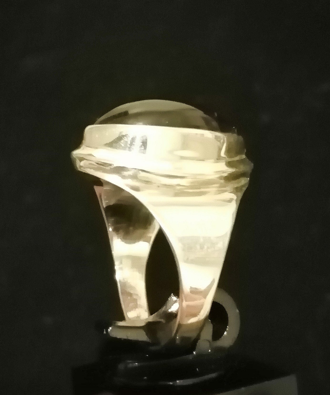 BIG AMETHYST RING SIZE S In 925 sterling silver