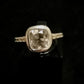 CUBIC ZIRCONIA RING SIZE R1/2 In 925 sterling silver