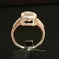 CUBIC ZIRCONIA RING SIZE R1/2 In 925 sterling silver