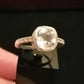 CUBIC ZIRCONIA RING SIZE R1/2 In 925 sterling silver