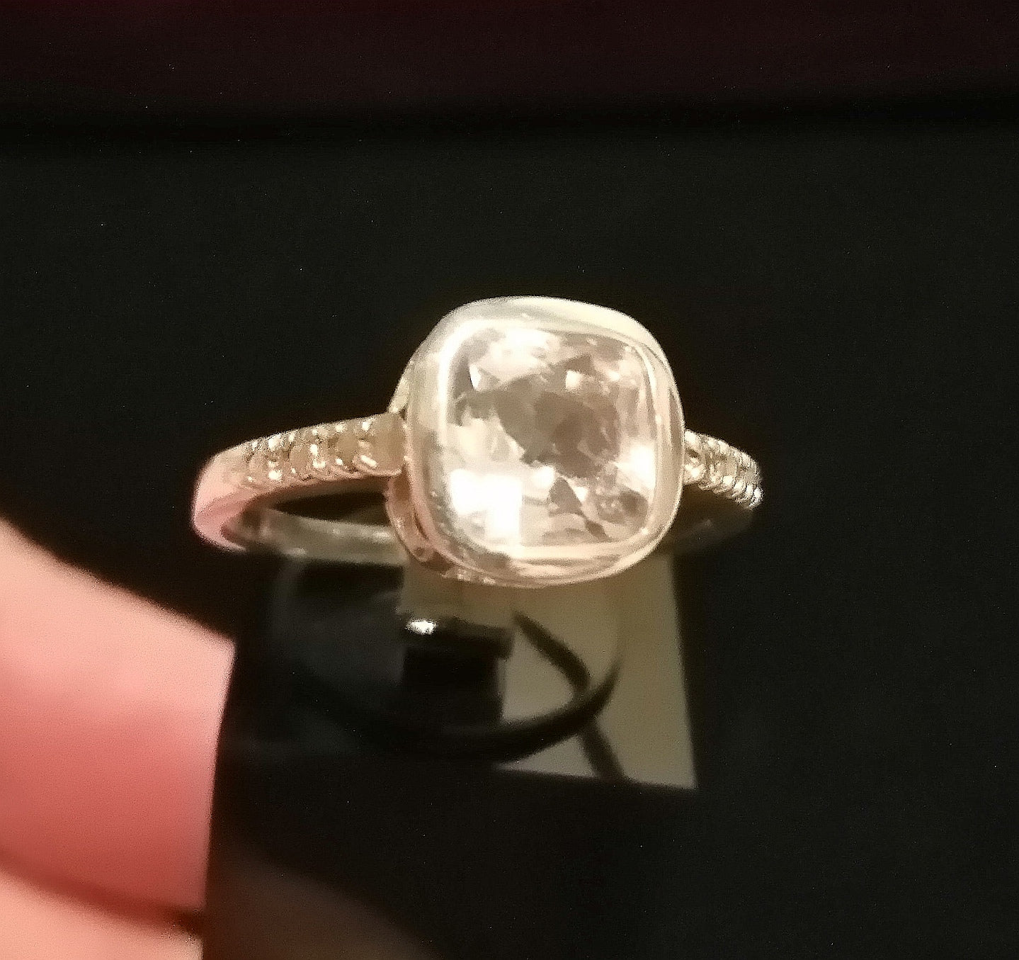 CUBIC ZIRCONIA RING SIZE R1/2 In 925 sterling silver