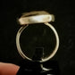 BLACK TIGERS EYE RING SIZE R1/2 In 925 sterling silver