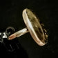 BLACK TIGERS EYE RING SIZE R1/2 In 925 sterling silver