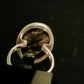 BLACK TIGERS EYE RING SIZE R1/2 In 925 sterling silver