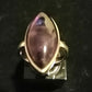 AMETHYST RING SIZE R1/2 In 925 sterling silver