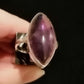 AMETHYST RING SIZE R1/2 In 925 sterling silver