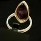 AMETHYST RING SIZE R1/2 In 925 sterling silver