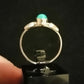 TURQUOISE RING SIZE R1/2 In 925 sterling silver